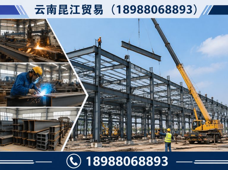 云南钢材加工批发展示图
